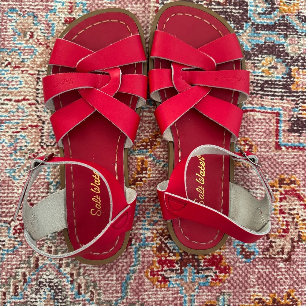 Salt Water Red Women's Sandals